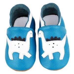 Chausson Cuir Souple Dinosaure