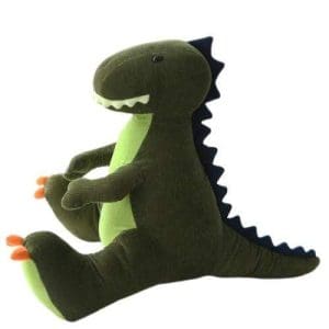 Peluche Dinosaure T-Rex Vert Assis