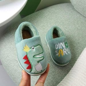 chausson dinosaure enfant t rex royal vert